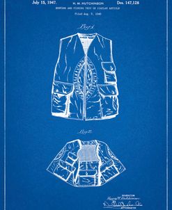 PP661-Blueprint Hunting and Fishing Vest Patent Poster