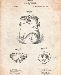 PP660-Vintage Parchment Kitchen Jar Pitcher Poster