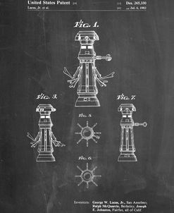 PP665-Chalkboard Star Wars FX-7 Medical Droid Patent Poster
