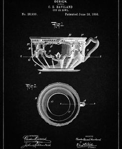 PP670-Vintage Black Gyrocompass Patent Poster