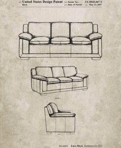 PP671-Sandstone Couch Patent Poster