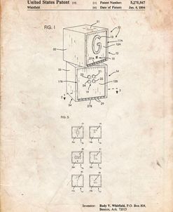 PP674-Vintage Parchment Children’s Building Block