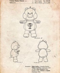 PP676-Vintage Parchment Champ Care Bear Poster