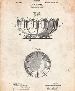 PP680-Vintage Parchment Haviland Decorative Bowl Patent Poster