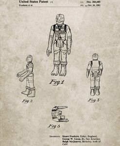 PP681-Sandstone Star Wars Bossk Patent Poster
