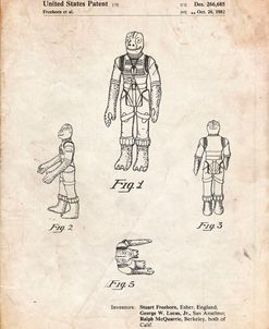 PP681-Vintage Parchment Star Wars Bossk Patent Poster