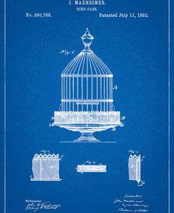 PP683-Blueprint Vintage Birdcage Patent Poster