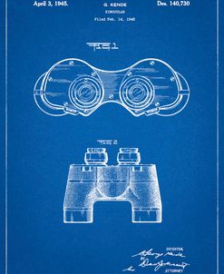 PP684-Blueprint Binoculars Patent Poster