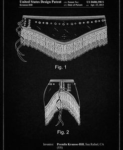 PP685-Vintage Black Belly Dancing Belt Poster