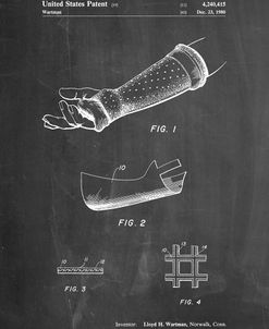 PP687-Chalkboard Orthopedic Hard Cast Patent Poster