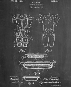 PP690-Chalkboard Ridell Football Pads 1926 Patent Poster