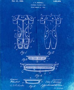 PP690-Faded Blueprint Ridell Football Pads 1926 Patent Poster