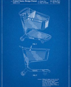 PP693-Blueprint Target Shopping Cart Patent Poster