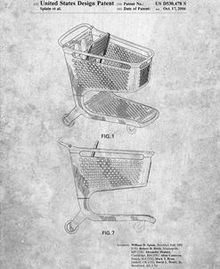 PP693-Slate Target Shopping Cart Patent Poster