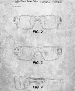 PP695-Slate Oakley Crankcase Sunglasses Patent Poster