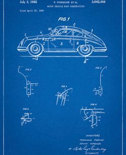 PP698-Blueprint 1960 Porsche 365 Patent Poster