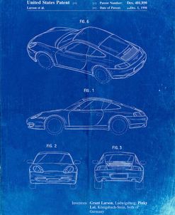 PP700-Faded Blueprint 199 Porsche 911 Patent Poster