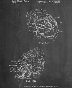 PP702-Chalkboard Anatomical Heart Poster
