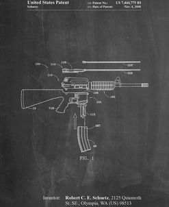 PP704-Chalkboard AR 15 Patent Poster