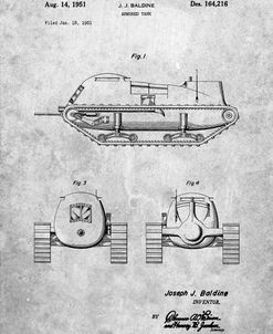 PP705-Slate Armored Tank Patent Poster