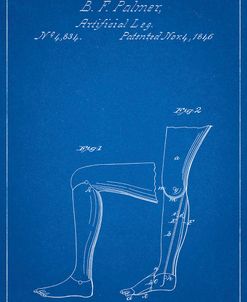 PP706-Blueprint Artificial leg patent 1846 Wall Art Poster