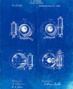 PP707-Faded Blueprint Asbury Frictionless Camera Shutter Patent Poster