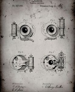 PP707-Faded Grey Asbury Frictionless Camera Shutter Patent Poster