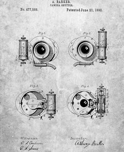 PP707-Slate Asbury Frictionless Camera Shutter Patent Poster
