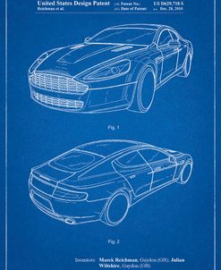 PP709-Blueprint Aston Martin DBS Volante Patent Poster