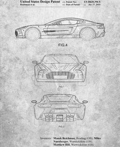 PP711-Slate Aston Martin One-77 Patent Poster