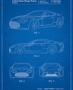 PP712-Blueprint Aston Martin V-12 Zagato Patent Poster