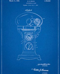PP713-Blueprint Astronomical Clock Patent Poster