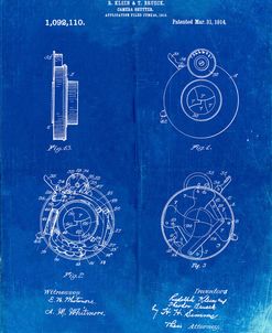 PP720-Faded Blueprint Bausch and Lomb Camera Shutter Patent Poster