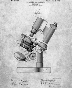 PP721-Slate Bausch and Lomb Microscope Patent Poster