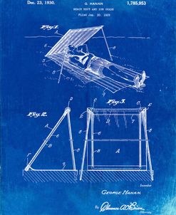 PP723-Faded Blueprint Beach shade 1929 Patent Wall Art Poster