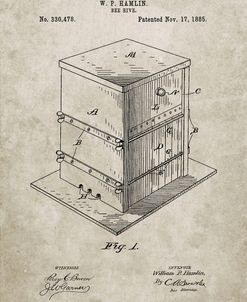 PP724-Sandstone Bee Hive Exterior Patent Poster