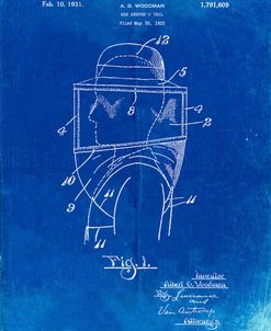 PP726-Faded Blueprint Bee Keeper Hat and Veil Patent Poster