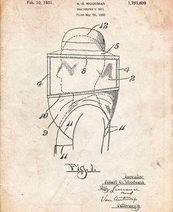 PP726-Vintage Parchment Bee Keeper Hat and Veil Patent Poster
