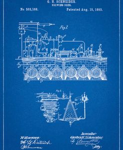 PP728-Blueprint Beer Brewing Science 1893 Patent Poster