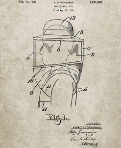 PP726-Sandstone Bee Keeper Hat and Veil Patent Poster