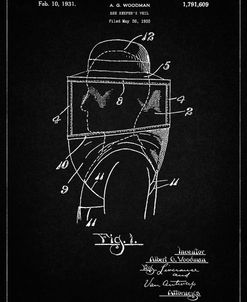 PP726-Vintage Black Bee Keeper Hat and Veil Patent Poster