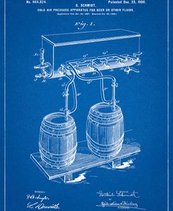 PP729-Blueprint Beer Keg Cold Air Pressure Tap Poster