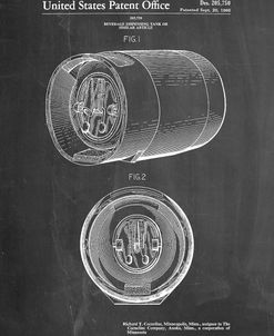PP730-Chalkboard Beer Keg Patent Poster
