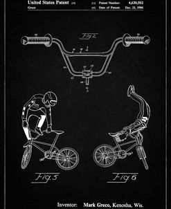 PP734-Vintage Black Bicycle Handlebar Art