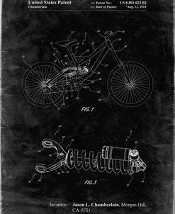 PP735-Black Grunge Bicycle Shock Art