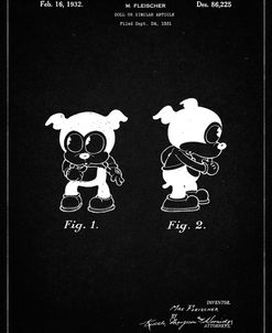 PP738-Vintage Black Bimbo Fleischer Studios Cartoon Character Patent Poster