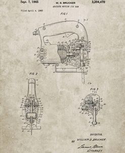 PP739-Sandstone Black & Decker Jigsaw Patent Poster