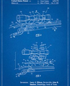 PP740-Blueprint Black Powder Rifle Scope Patent Poster
