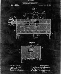 PP742-Black Grunge Blacksmith Forge Patent Poster