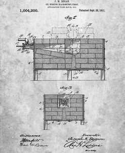 PP742-Slate Blacksmith Forge Patent Poster